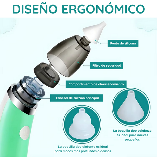 RespiraFácil Baby™ - Aspirador Nasal Eléctrico para Bebés