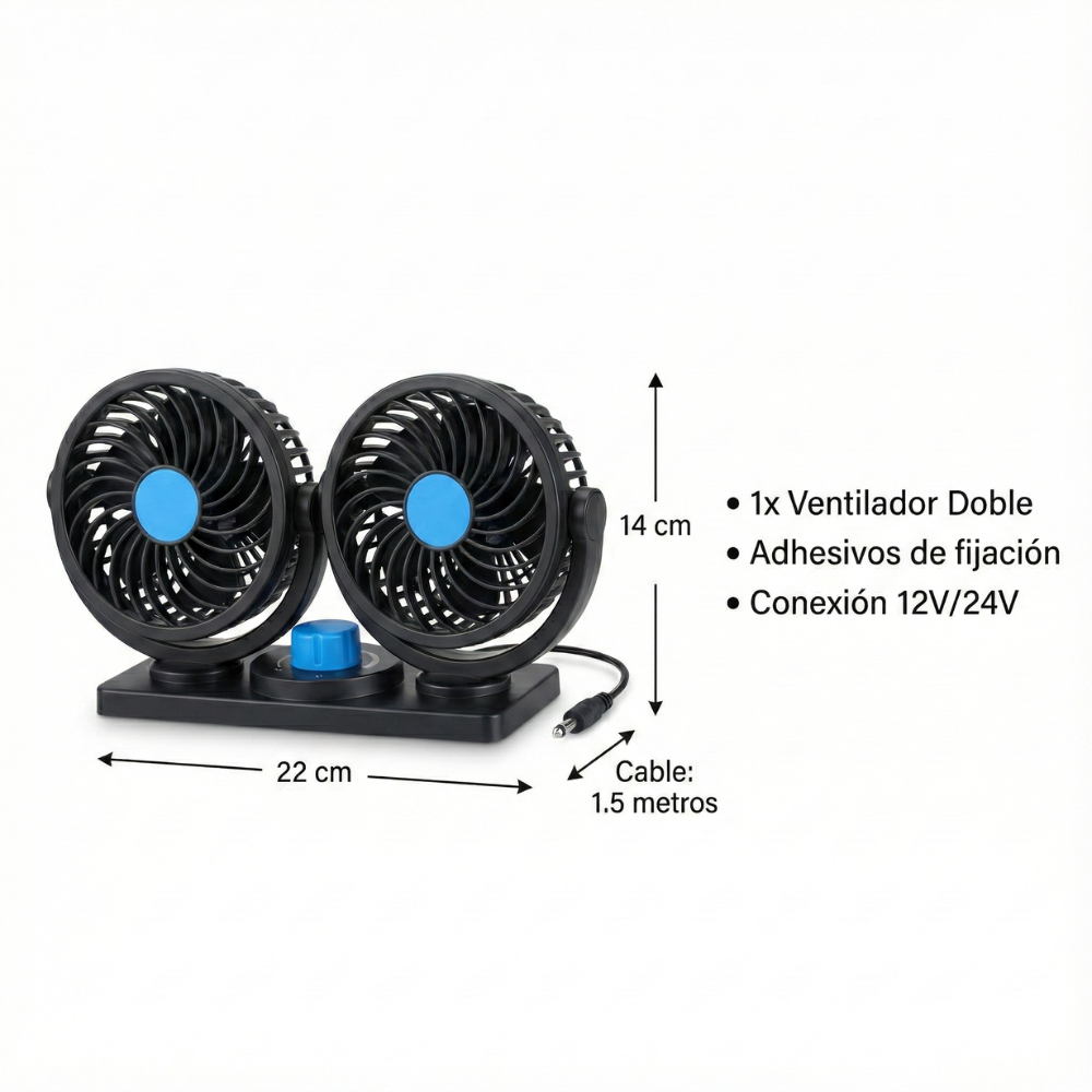 🌬️ Ventus Max™ - La solución para que el aire llegue atrás y los niños viajen felices 🚗