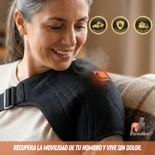 💪 TermoAlivio™ - Termoterapia ajustable para el alivio profundo de dolor muscular en los hombros.