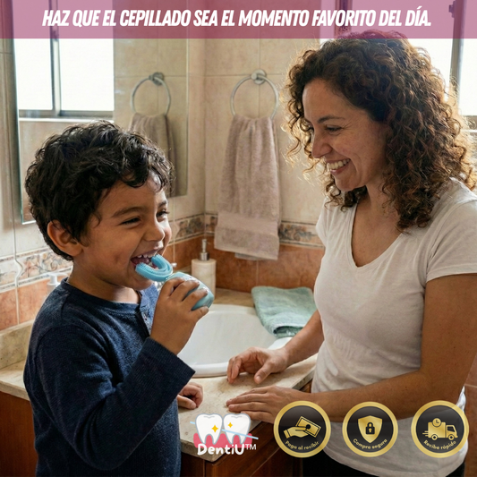 🪥 DentiU™ - Higiene total en 360° sin berrinches ni persecuciones por la casa.