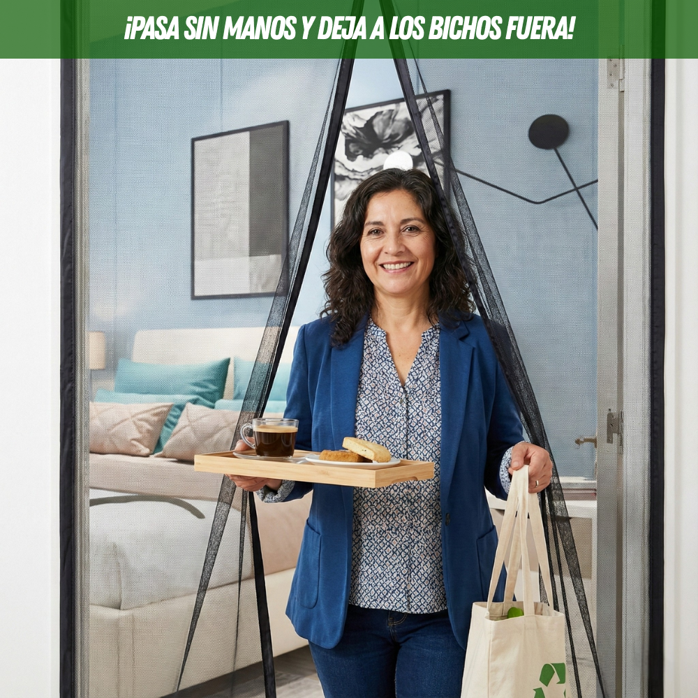 🦟 Cortina Magnetica Anti-bichos - fácil de instalar 🔨