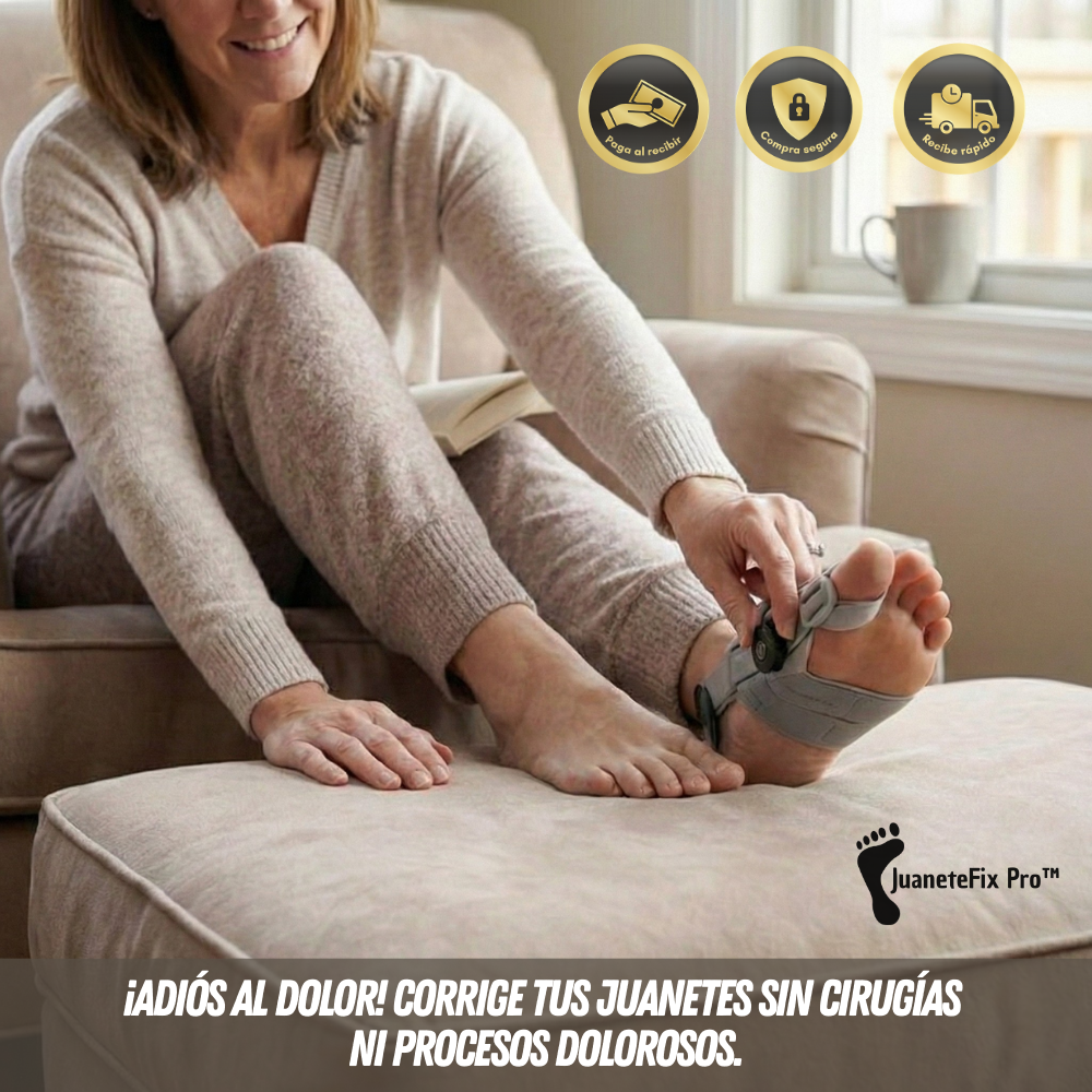 🦶 JuaneteFix Pro™ - Alineación profesional ajustable para tus pies sin cirugías