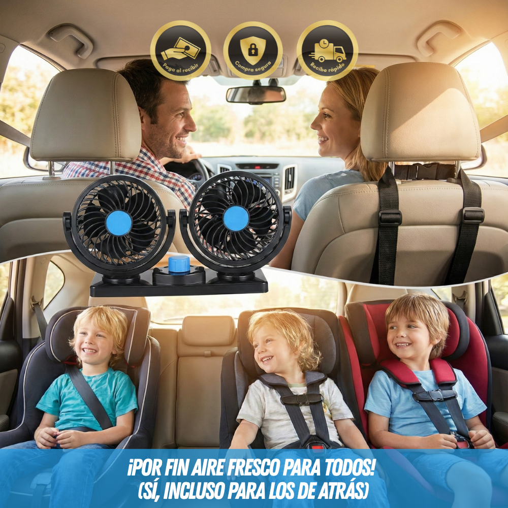 🌬️ Ventus Max™ - La solución para que el aire llegue atrás y los niños viajen felices 🚗
