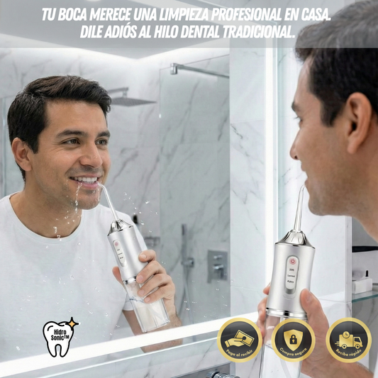 🦷 HidroSonic™ - Limpieza profunda sin el dolor del hilo dental tradicional