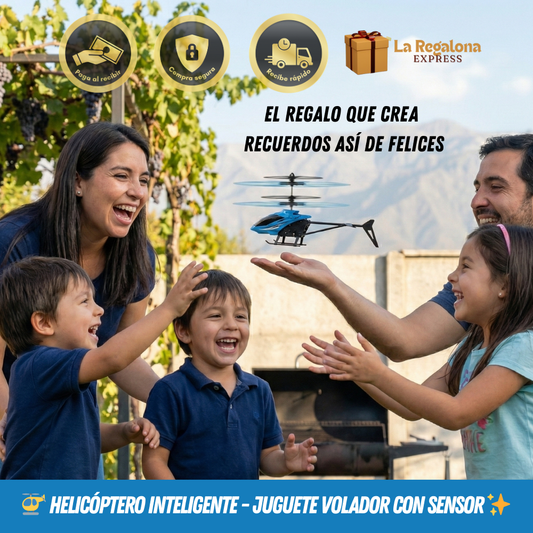 🚁 Helicóptero Inteligente - Juguete volador con sensor ✨