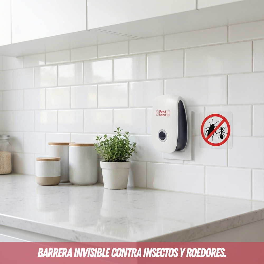 🦟 Repelente SonicPro™ - Protección ultrasónica para un hogar libre de plagas sin químicos