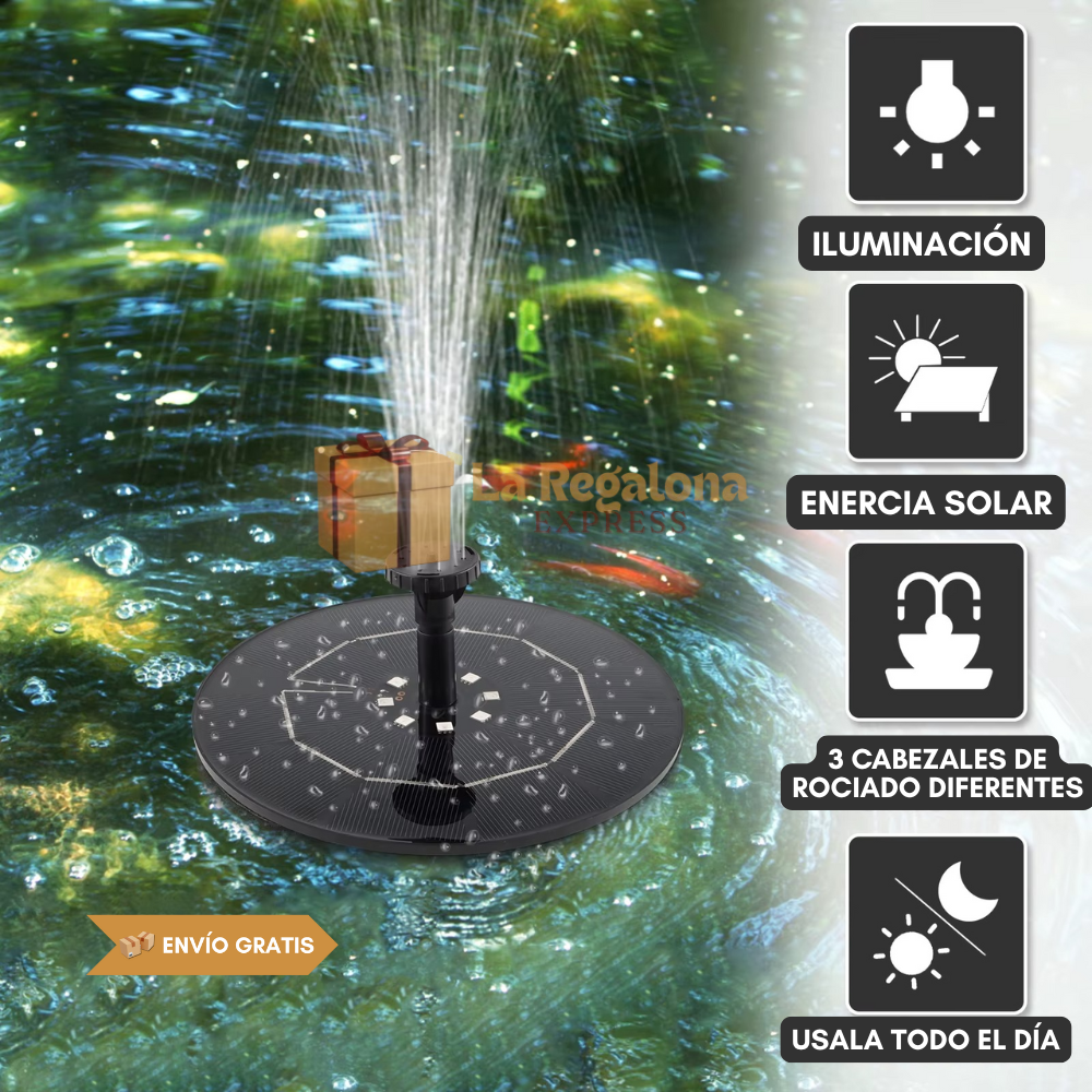 🌸 Flor Fuente Solar - Ecológica y segura 🌞