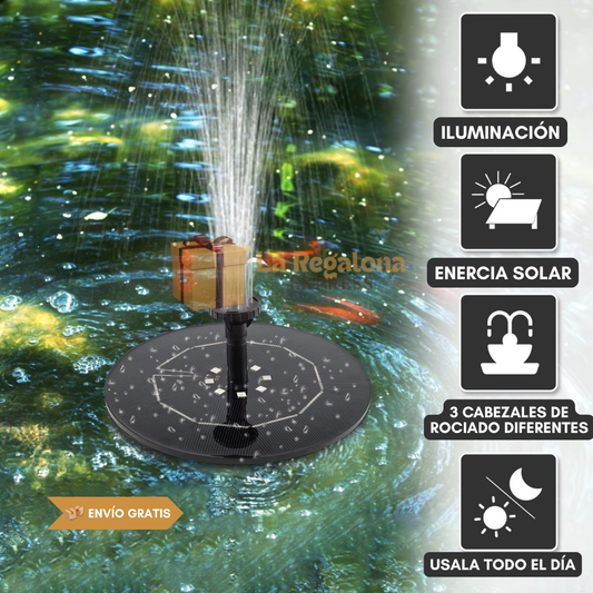 🌸 Flor Fuente Solar - Ecológica y segura 🌞