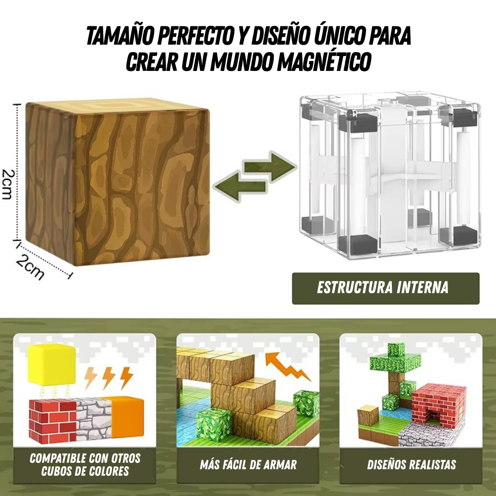 🧱 MagnetoClick - Bloques Magnéticos 3D (28 piezas) ✨