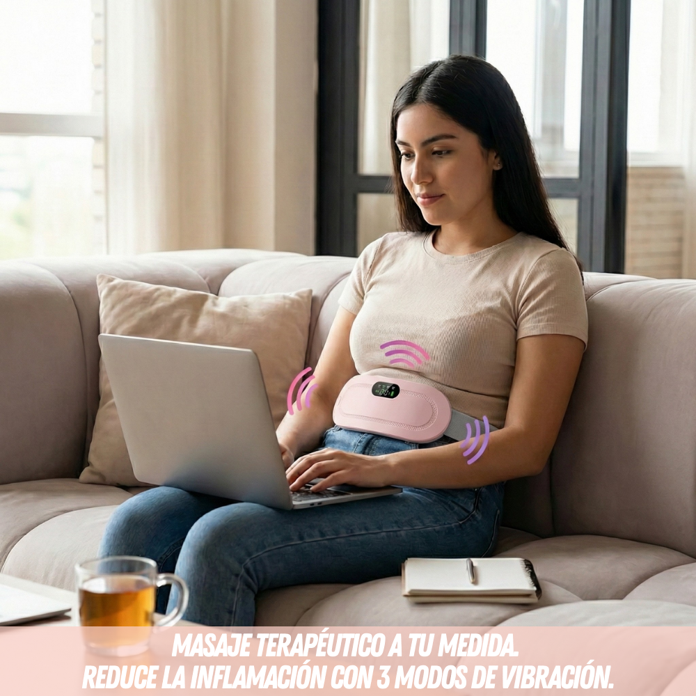🙋‍♀️CalmaFem™ - Alivio rápido con calor y masaje para tus cólicos