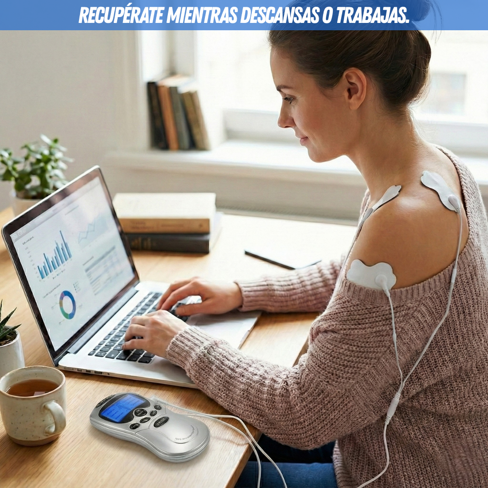 🧘 TecnoFisio™ - Alivio profundo de contracturas y nudos musculares en minutos.