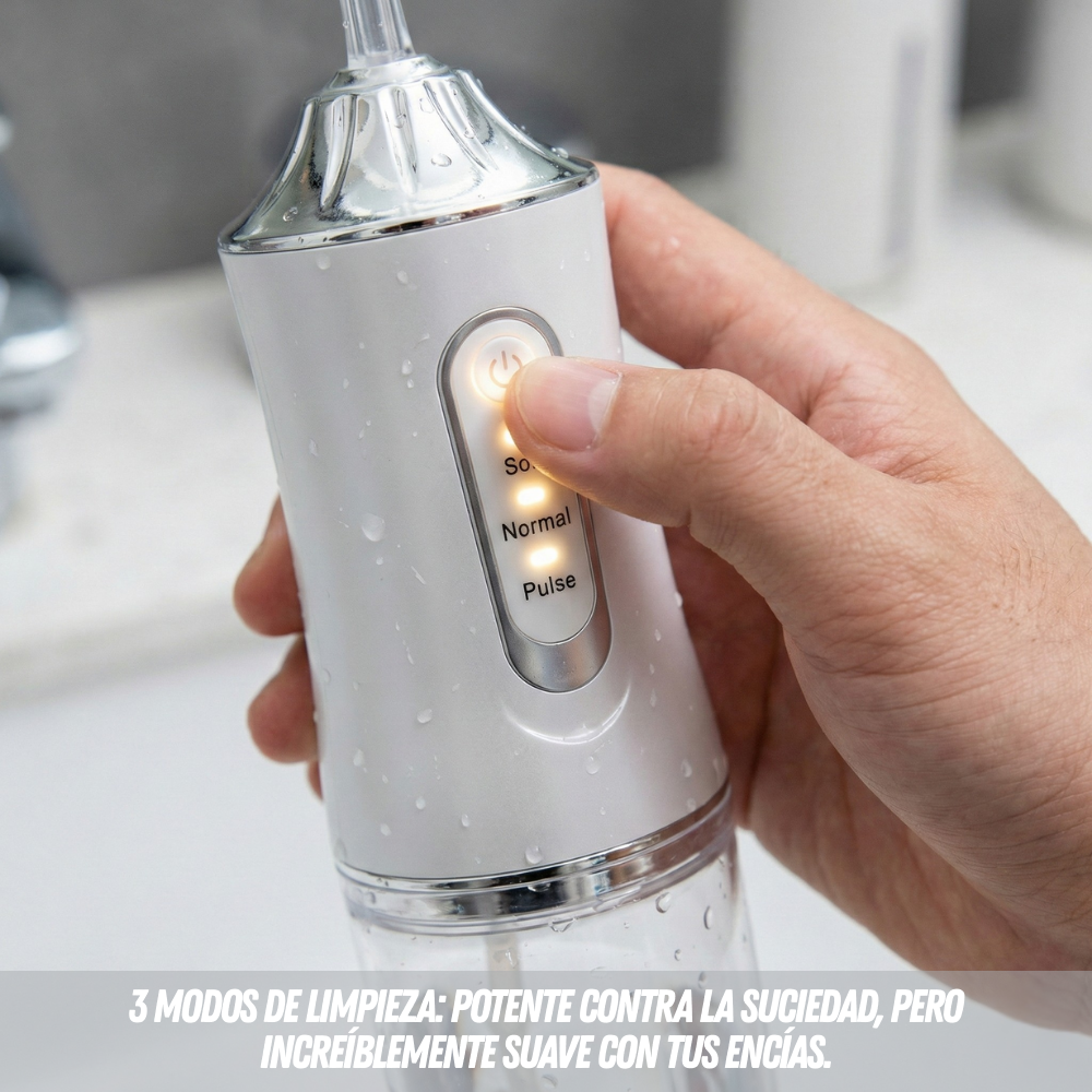 🦷 HidroSonic™ - Limpieza profunda sin el dolor del hilo dental tradicional