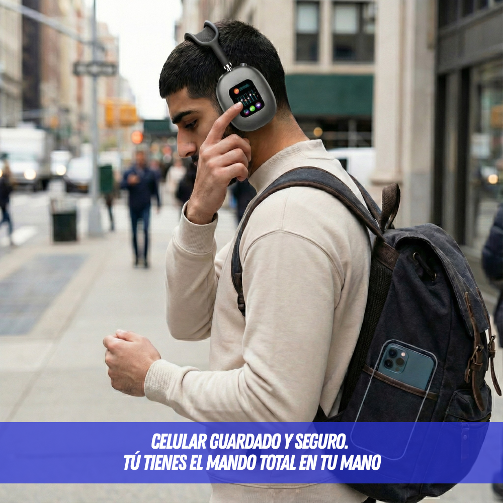 🎧 Control Touch™ - Controla todo desde la pantalla táctil sin sacar el teléfono