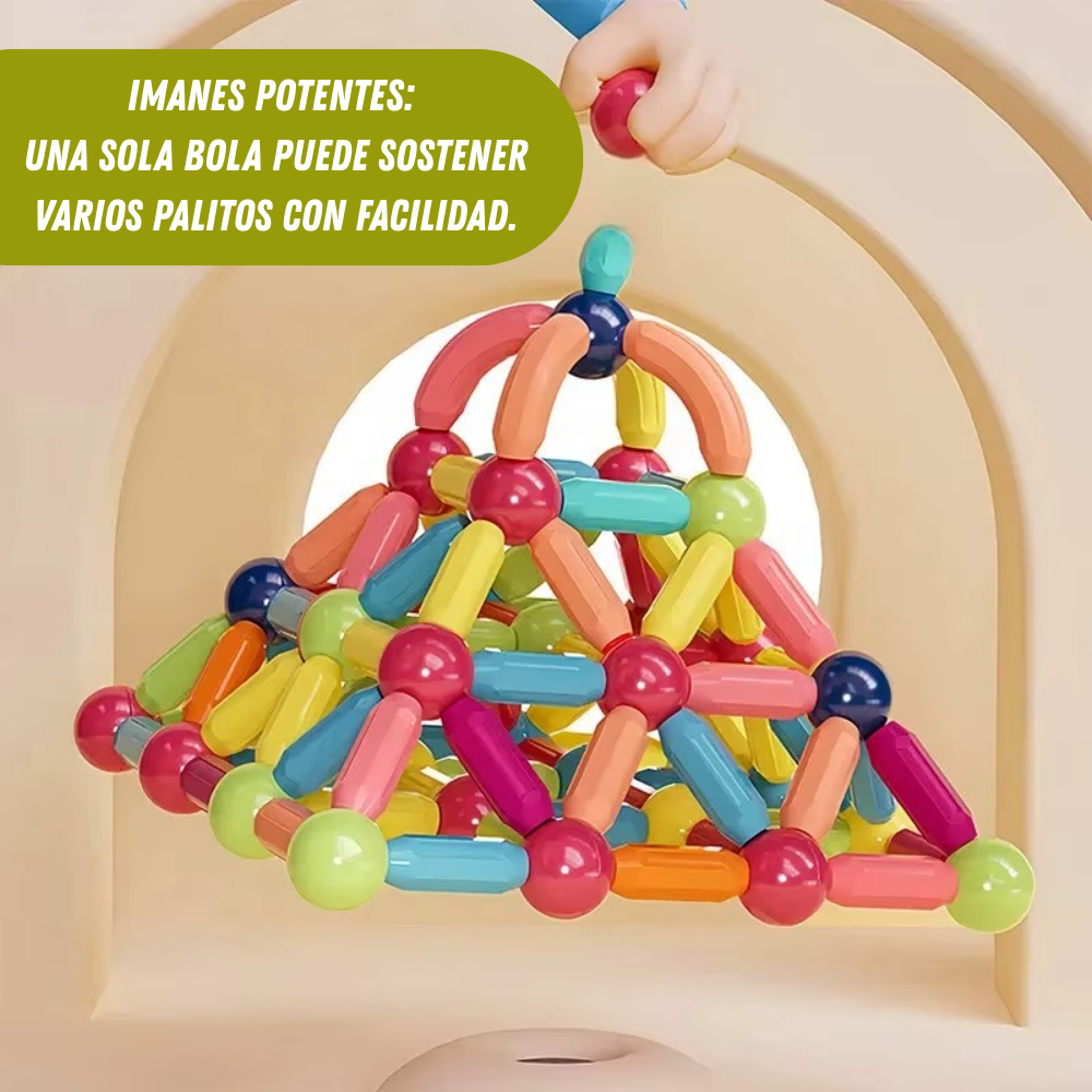 🧲 Magneto-Kit - Bloques Magnéticos 3D (36 piezas) 🧲