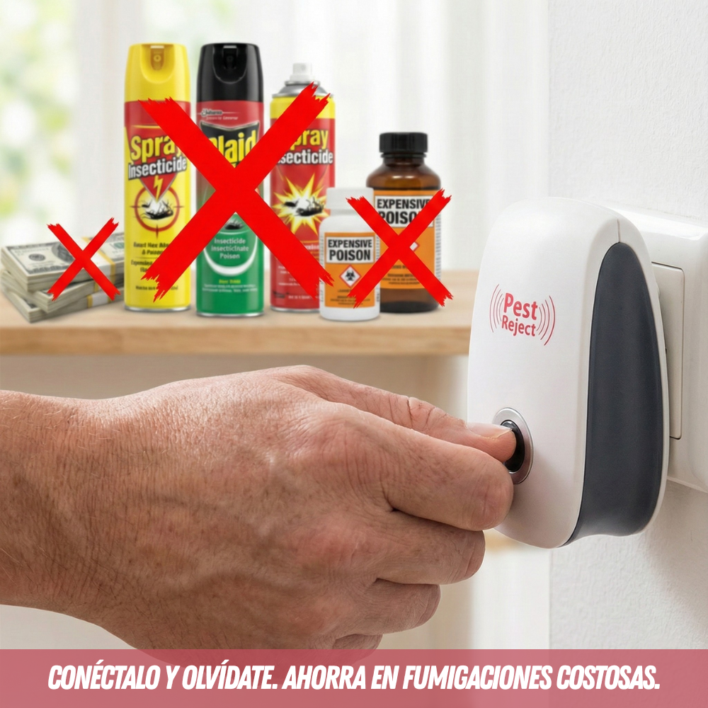 🦟 Repelente SonicPro™ - Protección ultrasónica para un hogar libre de plagas sin químicos