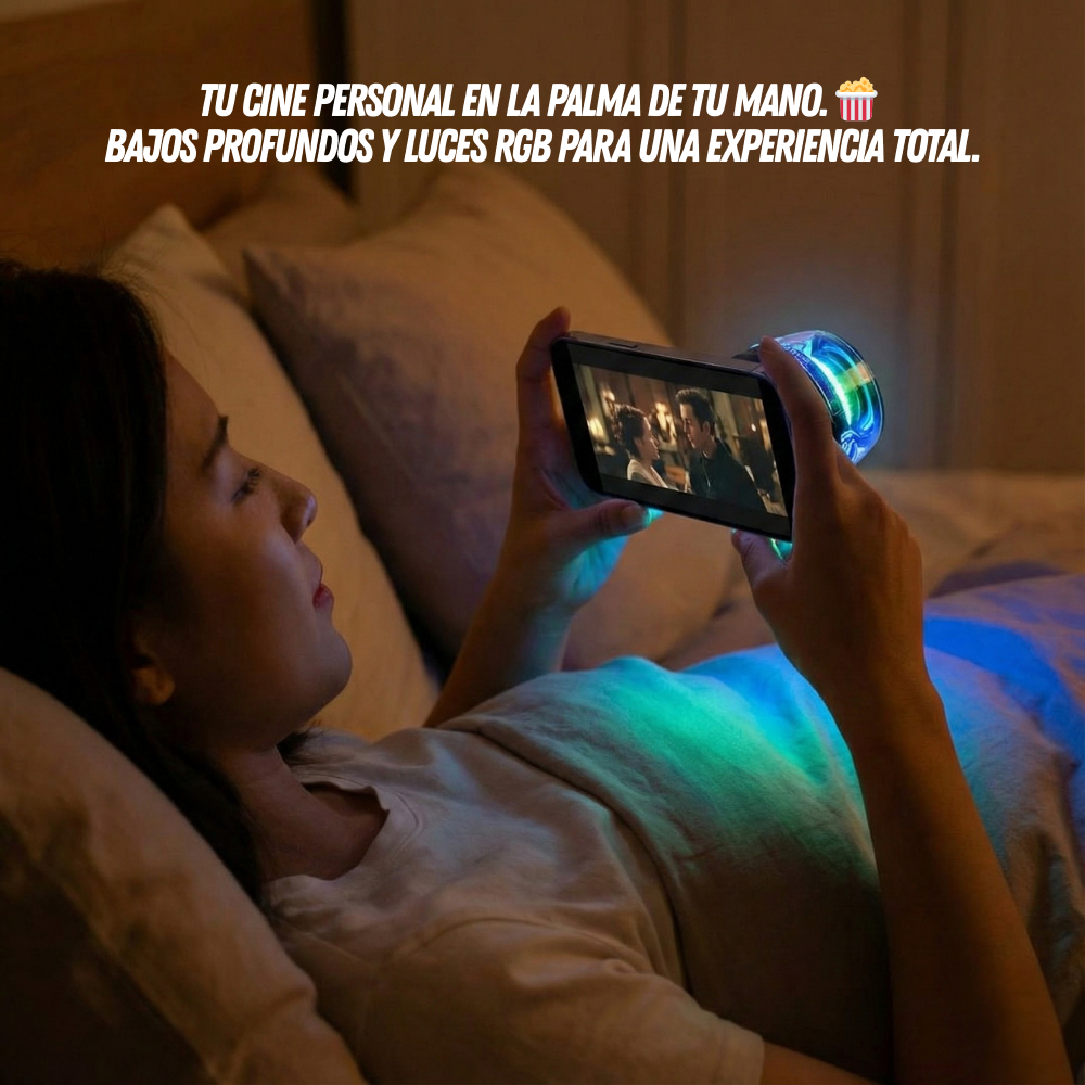 🔊 Portable Sound G200™ - Pégalo al toque y disfruta de un sonido envolvente en tu celu donde tú quieras.