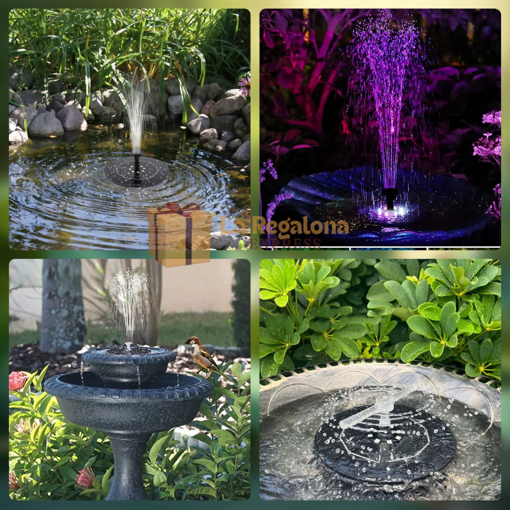 🌸 Flor Fuente Solar - Ecológica y segura 🌞