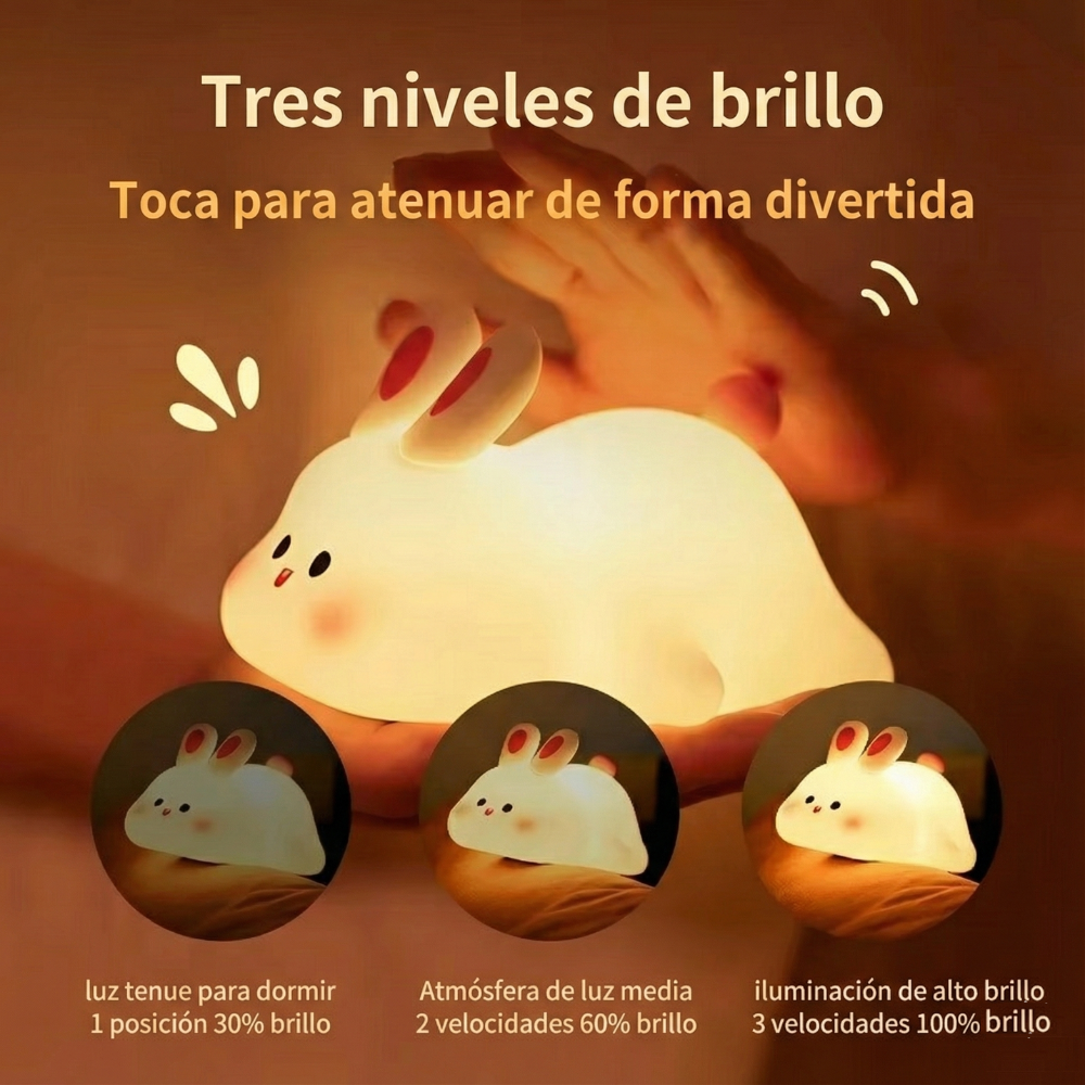 🐇 Conejito Tuto™ - Lámpara táctil 💡