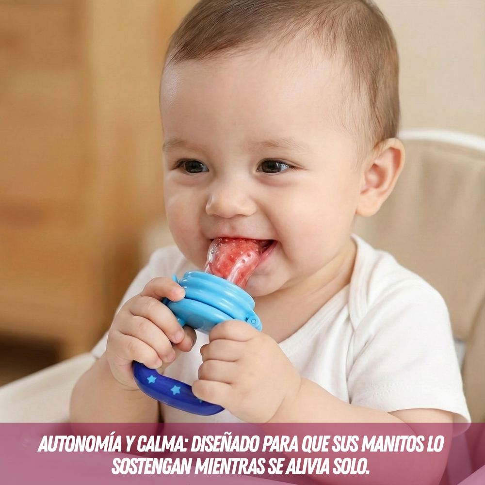 🍓 MordisFrut® - Alivio frío y natural para calmar las encías de tu bebé en segundos