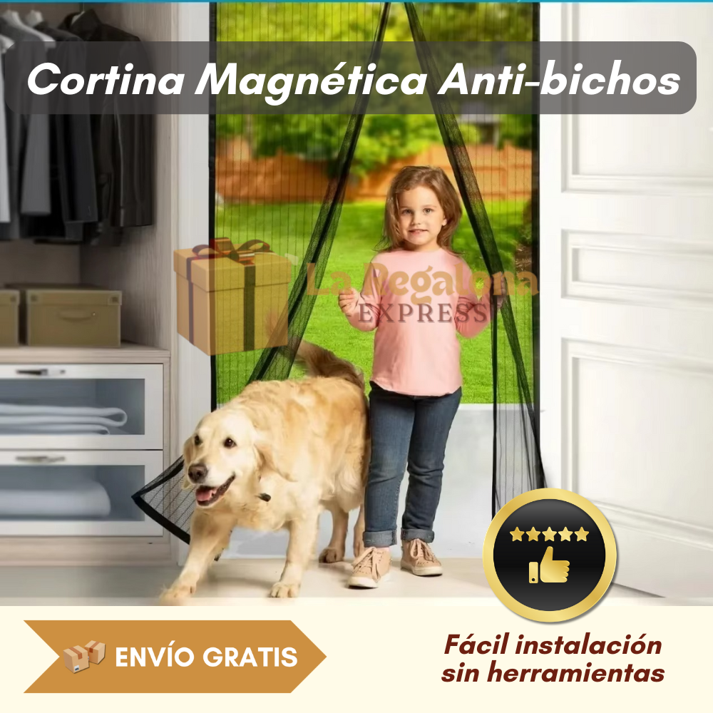 🦟 Cortina Magnetica Anti-bichos - fácil de instalar 🔨