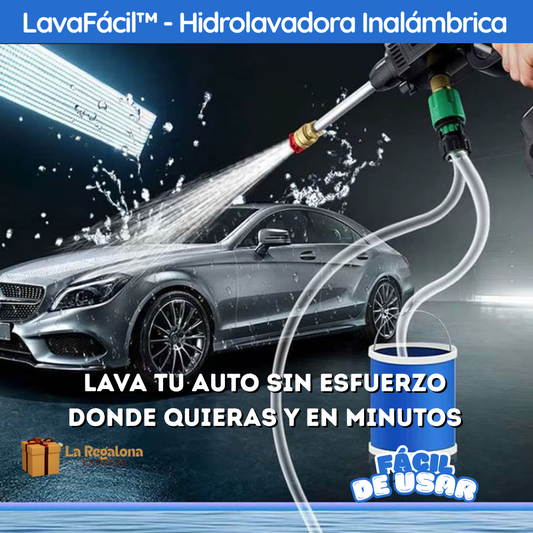 💦 LavaFácil™ - Hidrolavadora Inalámbrica