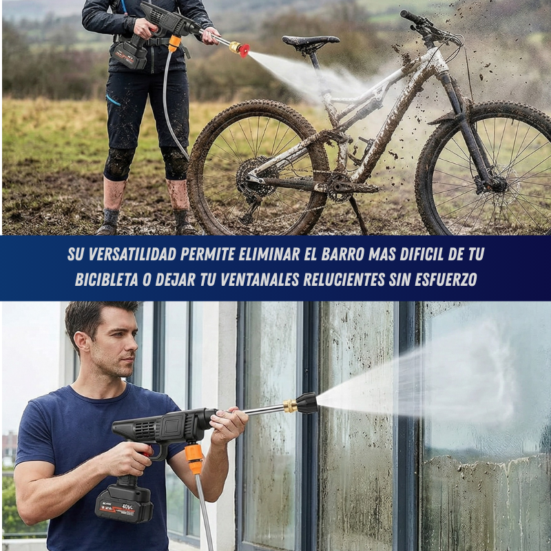 💦 LavaFácil Pro™ - La libertad de lavar donde quieras con máxima presión y sin enchufes.